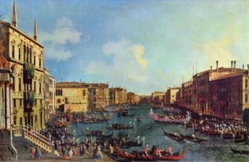 Canaletto œuvres - une régate sur le grand canal Canaletto